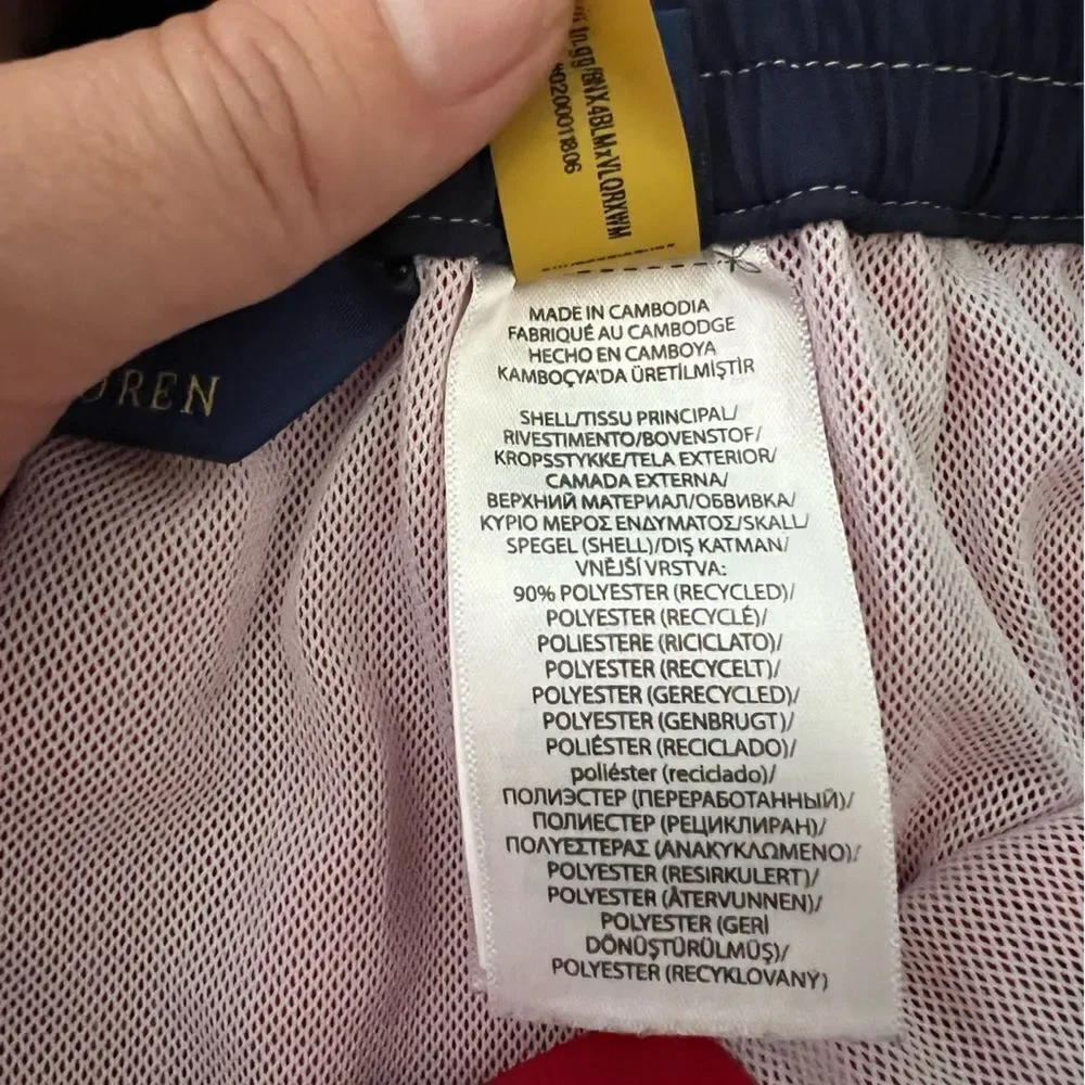 Polo Ralph Lauren 8.5-Inch Kailua Classic Fit Swim Trunk Red size Small